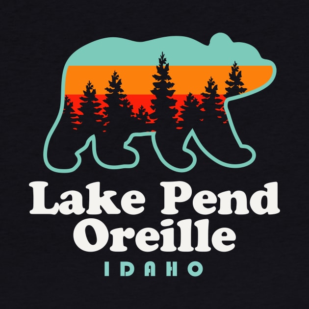 Lake Pend Oreille Idaho Fishing Camping by PodDesignShop